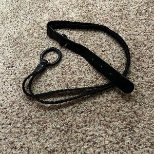 Chicos black leather belt